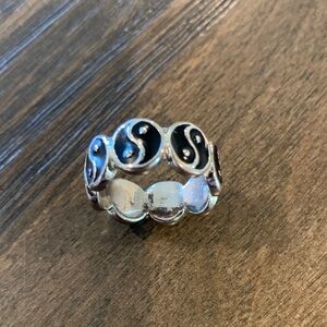 Silver Yin Yang Ring